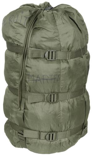 Holl. Kompressionssack, gebr., für Schlafsack, oliv
