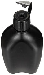 Holl. Plastikfeldflasche, "AVON", 1 l, schwarz, gebr.