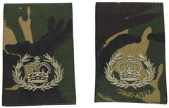 Brit. Schulterklappen, DPM, 10 Paar, RQMS QMSI, neuw.