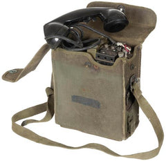 US Feldtelefon, EE-8, mit Canvastasche, gebr.,