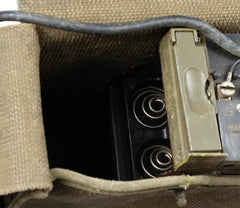 US Feldtelefon, EE-8, mit Canvastasche, gebr.,