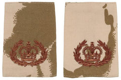 Brit. Schulterklappen, desert, 10 Paar, RQMS QMSI, neuw.