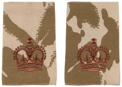 Brit. Schulterklappen, desert, 10 Paar, SERGEANT MAJOR