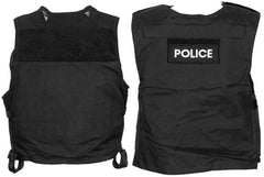 Brit. Body-Armour, Typ I, schwarz, OHNE Einlage, gebr.