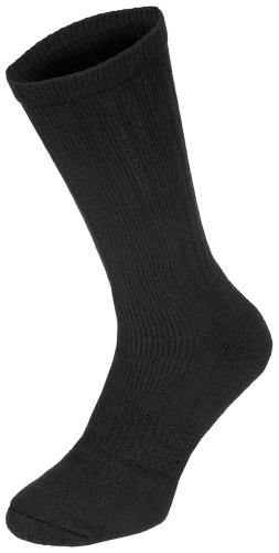 Brit. Wintersocke, schwarz, Frotteesohle, gebr.