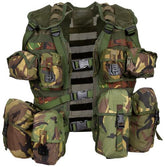 Holl. Gefechtsweste, Modular, NL tarn, 9 div. Taschen, gebr.