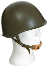 CZ Stahlhelm, mit Innenteil, oliv, gebr., TOP ZUSTAND