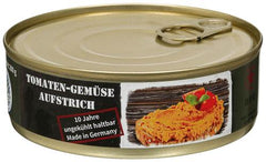 Tomaten-Gemüse-Aufstrich, Vollkonserve, 200 g, 7% Mwst.