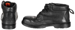 Brit. Stiefel, "Security", Leder, schwarz, gebr.