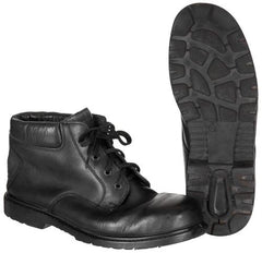 Brit. Stiefel, "Security", Leder, schwarz, gebr.