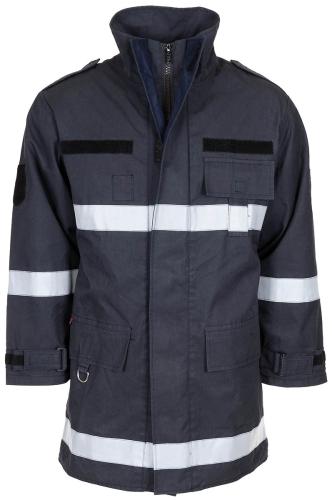 Österr. Feuerwehrjacke, blau, gebr.