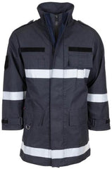 Österr. Feuerwehrjacke, blau, gebr.