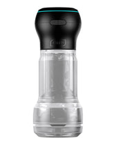 KIIROO – Feel Pocket Stroker Crystal + Powerblow Combo – Schwarz/Transparent