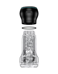 2: KIIROO – Feel Pocket Stroker Crystal + Powerblow Combo – Schwarz/Transparent