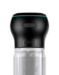 KIIROO – Feel Pocket Stroker Crystal + Powerblow Combo – Schwarz/Transparent