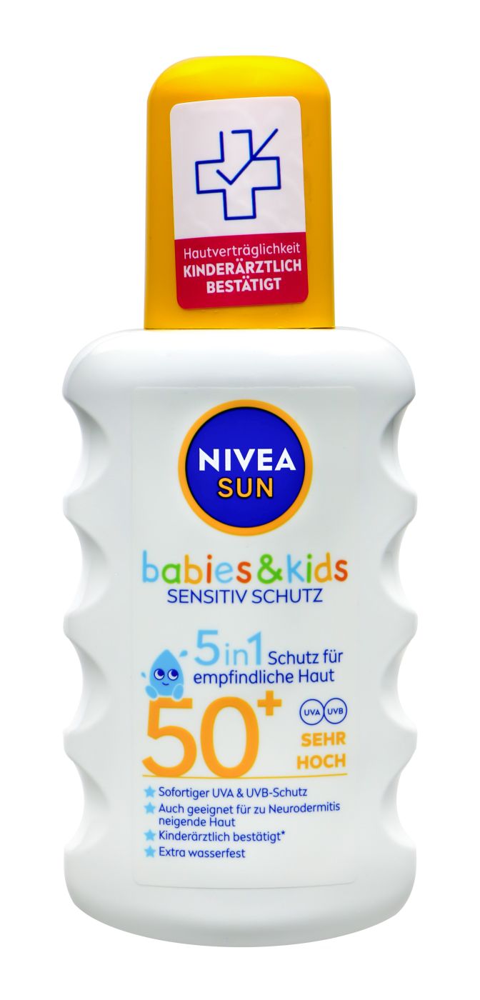 Nivea Sun Sonnenspray Kids Protect and Sensitive LSF 50+, 200 ml