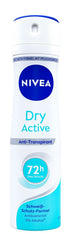 Nivea Deo Spray Dry Active Anti-Transpirant, 150 ml