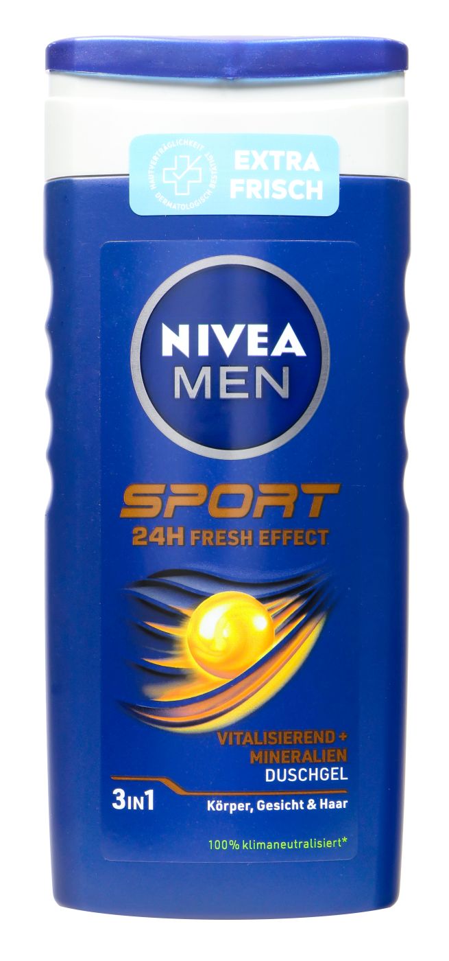 Nivea Men 5in1 Duschgel Fresh Sport, 250 ml