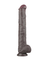 LoveToy - Nature Cock - 14,5" Dual Layered Bendable Cock XXL - Schwarz