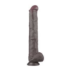 LoveToy - Nature Cock - 14,5" Dual Layered Bendable Cock XXL - Schwarz