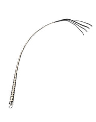 RISE – 120 cm Bullenpeitsche – Schwarz/Weiß
