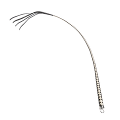 RISE – 120 cm Bullenpeitsche – Schwarz/Weiß