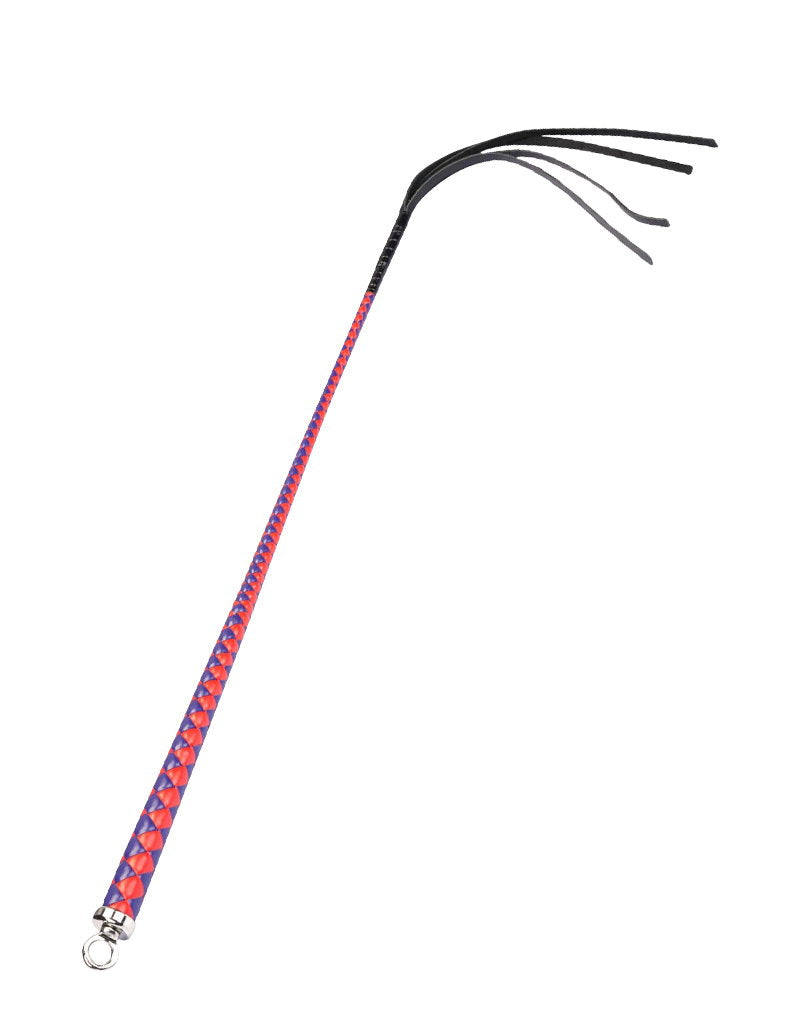 RISE - 90cm Bull Whip - Red/Blue