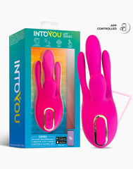 IY - Derek - Vibe mit Fingerbewegung, 3 Motoren, App-gesteuert- Pink