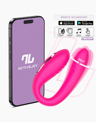 IY - Couty - Pärchenspielzeug 360° Oszillation, App-gesteuert - Pink