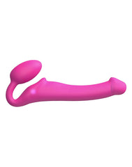 Strap-On-Me – Biegsamer Strap-On-Vibrator mit Fernbedienung Größe XL – Fuchsia