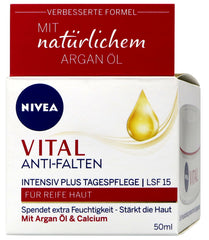 Nivea Vital Antifalten Tagespflege mit Argan Öl LSF15, 50 ml