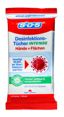 SOS Desinfektionstücher für Hände und Flächen, 10 er