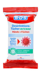 SOS Desinfektionstücher für Hände und Flächen, 25 er