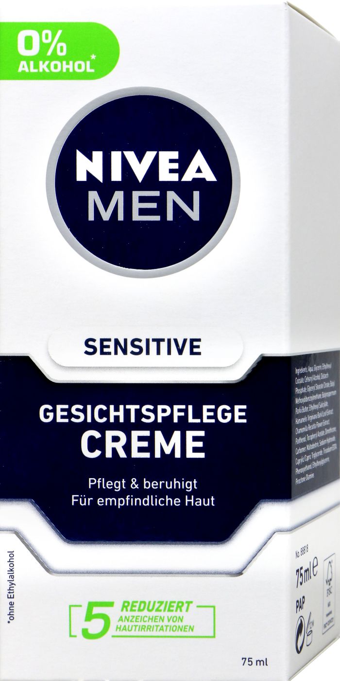 Nivea Men Gesichtspflege Creme Sensitiv, 75 ml