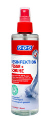 SOS Fuß-Desinfektionsspray gegen Pilzerreger Füße & Schuhe, 250 ml