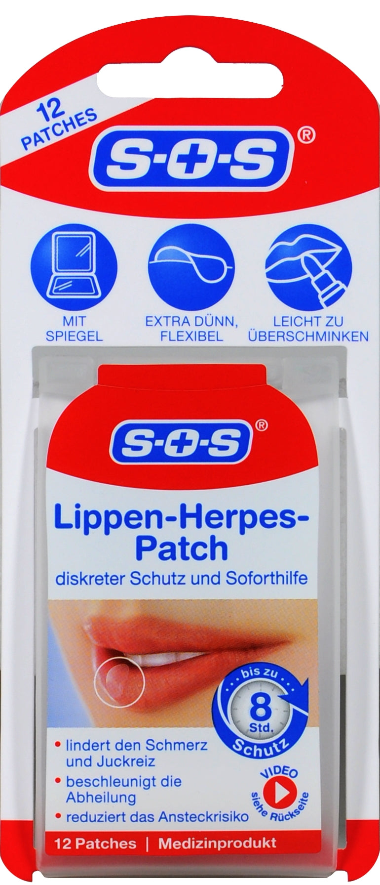 SOS Lippenherpes Patch, 12 er