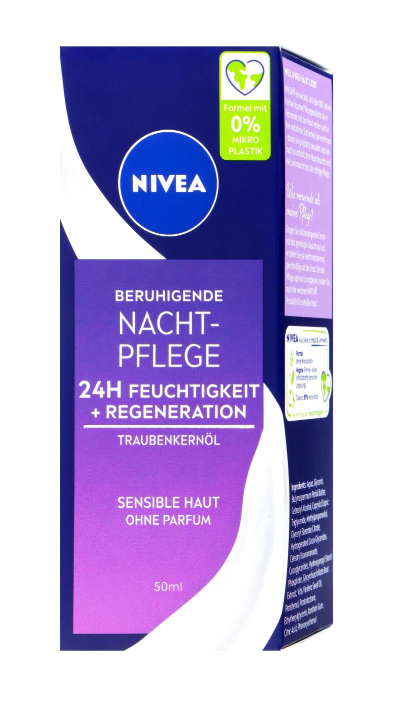 Nivea Visage Sensitive Nachtpflege, 50 ml