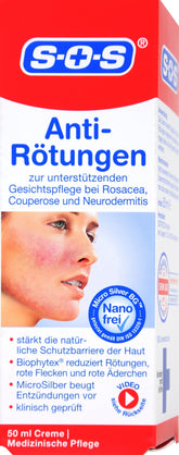 SOS Derma Care Anti-Rötungen Gesichtscreme Akut, 50 ml