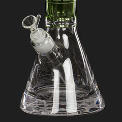 Bong Glas Limited Edition Geometric Art, grün, 40cm