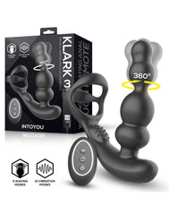 IY Klark - Waving & Vibrating Anal Plug mit Fernbedienung - Schwarz