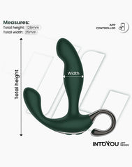 IY - Greeny - Prostata-Massagegerät mit Fingerwackeln, App-gesteuert - Grün