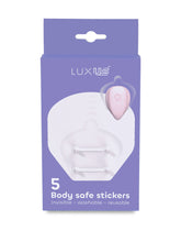 LUXUS – Selbstklebende Sticker – 5er-Set – Transparent