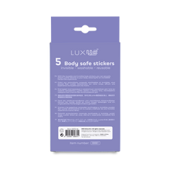 LUXUS – Selbstklebende Sticker – 5er-Set – Transparent
