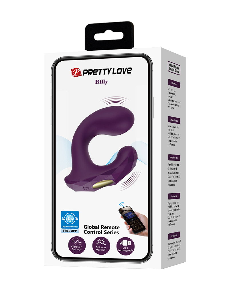 Pretty Love – Billy – G-Punkt-Vibrator mit App-Fernbedienung – Lila