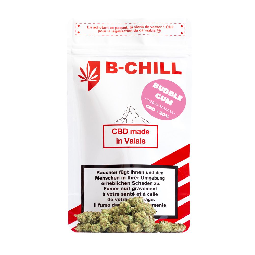 B-Chill CBD, Bubblegum, Indoor, 20g