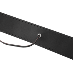 Rimba Bondage Play – Bipolares Schockhalsband aus Leder – Schwarz