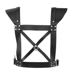 Rimba Bondage Play – Leder-Brustharness – Schwarz