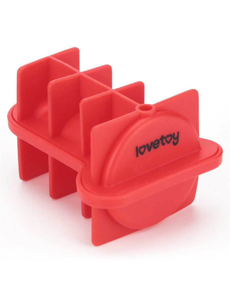 LoveToy - Mace Silikon-Eiswürfelform - Mini-Penis - Rot