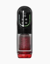 1: Rimba Toys – Orgastobator 07 Masturbator für Männer – Schwarz, Transparent & Rot