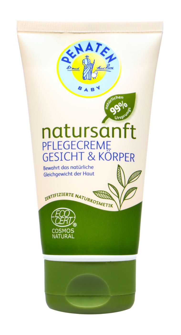Penaten Natursanft Pflegecreme Gesicht und Körper, 75 ml